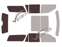 Glazing template - 3/4 rear kit - Ford Expedition (4) EL/Max Long 5-door (2017 - 2024)