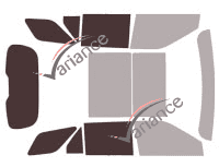 Mascherina per vetri - kit 3/4 posteriore - Ford Explorer (6) 5 porte (dal 2019)