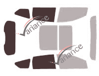 Glazing template - 3/4 rear kit - Ford Kuga (2) 5 doors (2013 - 2020) Glazing template - 3/4 rear kit - Ford Kuga (2) 5 doors (2013 - 2020)