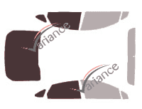 Plantilla de acristalamiento - Kit 3/4 trasero - Ford Mondeo (4) Berlina 4 puertas (2014 - 2022)