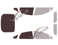 Plantilla de acristalamiento - Kit 3/4 trasero - Ford Mondeo (4) 5 puertas (2014 - 2022)