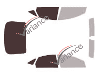 Glazing template - 3/4 rear kit - Ford Mondeo (3) 4-door sedan (2007 - 2014)