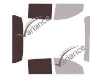 Plantilla de acristalamiento - Kit 3/4 trasero - Mazda BT-50 (2) 4 puertas pick-up (2012 - 2020) Plantilla de acristalamiento - Kit 3/4 trasero - Mazda BT-50 (2) 4 puertas pick-up (2012 - 2020)