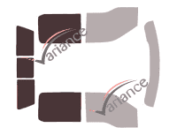 Glazing template - 3/4 rear kit - Ford F-Series (13) Super Crew Pick-up 4 doors (2015 - 2021) Glazing template - 3/4 rear kit - Ford F-Series (13) Super Crew Pick-up 4 doors (2015 - 2021)