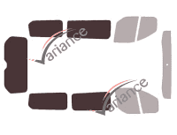 Verglasungsschablone - Kit 3/4 hinten - Ford Tourneo (1) Custom Court 4-türig (ab 2013) Verglasungsschablone - Kit 3/4 hinten - Ford Tourneo (1) Custom Court 4-türig (ab 2013)