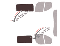 Glazing template - 3/4 rear kit - Ford Custom Transit (1) Utility 4/5 doors (2014 - 2023) Glazing template - 3/4 rear kit - Ford Custom Transit (1) Utility 4/5 doors (2014 - 2023)