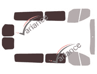 Gabarit vitrage - kit 3/4 arrière - Ford Custom Transit (1) Long 6 portes (2014 - 2023) Gabarit vitrage - kit 3/4 arrière - Ford Custom Transit (1) Long 6 portes (2014 - 2023)