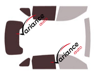 Mascherina per vetri - Kit 3/4 posteriore - Great Wall (1) GT 5 porte (dal 2024)