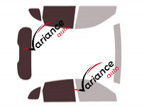 Mascherina per vetri - Kit 3/4 posteriore - Great Wall (1) H6 5 porte (dal 2021)