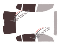 Mascherina per vetri - kit 3/4 posteriore - Honda Legend (5) berlina 4 porte (dal 2013)