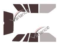 Gabarit vitrage - kit 3/4 arrière - Honda Passport (1) 5 portes (1993 - 1997)