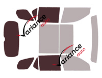 Dima di vetratura - Kit 3/4 posteriore - Honda Pilot (4) 5 porte (dal 2023)