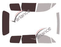 Gabarit vitrage - kit 3/4 arrière - Honda Shuttle 5 portes (1995 - 2002)
