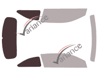 Glazing template - kit 3/4 rear - Hyundai i20 (2) 3 (2015 - 2020 doors ) Glazing template - kit 3/4 rear - Hyundai i20 (2) 3 (2015 - 2020 doors )
