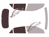 Glazing template - kit 3/4 rear - Hyundai i20 (2) 5 (2014 - 2020 doors ) Glazing template - kit 3/4 rear - Hyundai i20 (2) 5 (2014 - 2020 doors )
