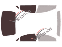 Verglasungsschablone - Kit 3/4 hinten - Hyundai i45 (1) Limousine 4 Türen (2010 - 2019)