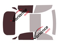 Verglasungsschablone - Kit 3/4 hinten - Hyundai Ioniq 6 (1) Limousine 4-türig (ab 2023)