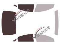 Gabarit vitrage - kit 3/4 arrière - Hyundai Sonata (6) Berline 4 portes (2010 - 2014)
