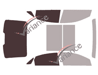 Gabarit vitrage - kit 3/4 arrière - Hyundai Sonata (7) Berline 4 portes (2014 - 2019)