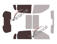 Glazing template - 3/4 rear kit - Hyundai Tucson (1) 5 doors (2004 - 2010) Glazing template - 3/4 rear kit - Hyundai Tucson (1) 5 doors (2004 - 2010)