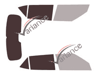 Mascherina per vetri - kit 3/4 posteriore - Hyundai Venue (1) 5 porte (dal 2019)