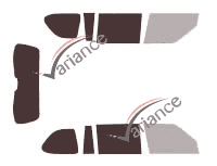 Gabarit vitrage - kit 3/4 arrière - Infiniti QX (2) 56 5 portes (2010 - 2013)