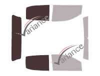 Gabarit vitrage - kit 3/4 arrière - Isuzu D-Max (2) Crew-Cab Pick-up 4 portes (2012 - 2021)