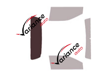 Verglasungsschablone - Kit 3/4 hinten - Mazda BT-50 (3) Simple Cab Pick-up 2 Türen (ab 2021)