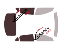 Glazing template - 3/4 rear kit - Kia K4 (1) 4-door sedan (since 2024)