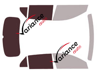 Gabarit vitrage - kit 3/4 arrière - Kia Niro (2) 5 portes (depuis 2022) Gabarit vitrage - kit 3/4 arrière - Kia Niro (2) 5 portes (depuis 2022)