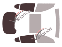 Glazing template - 3/4 rear kit - Kia Stinger (1) Sedan 4 doors (2017 - 2023)