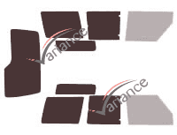 Plantilla de acristalamiento - Kit 3/4 trasero - Land Rover Discovery (1) 3 puertas (1989 - 1998) Plantilla de acristalamiento - Kit 3/4 trasero - Land Rover Discovery (1) 3 puertas (1989 - 1998)