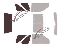 Plantilla de acristalamiento - Kit 3/4 trasero - Land Rover Freelander (1) 3 puertas (1997 - 2006) Plantilla de acristalamiento - Kit 3/4 trasero - Land Rover Freelander (1) 3 puertas (1997 - 2006)