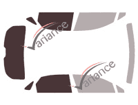 Verglasungsschablone - Kit 3/4 hinten - Lexus NX (1) 5-türig (2014 - 2022)