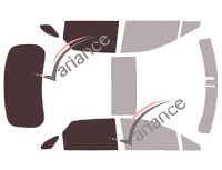 Glazing template - 3/4 rear kit - Lexus RX (4) 5 doors (2015 - 2022)