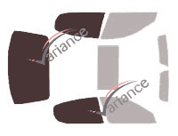 Glazing template - 3/4 rear kit - Maserati Quattroporte (5) 4-door sedan (2004 - 2013) Glazing template - 3/4 rear kit - Maserati Quattroporte (5) 4-door sedan (2004 - 2013)