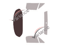 Gabarit vitrage - kit 3/4 arrière - Mazda MX-5 (2) Cabriolet 2 portes (1998 - 2005)