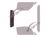 Gabarit vitrage - kit 3/4 arrière - Mazda MX-5 (4) RF Hard Top 2 portes (depuis 2017)