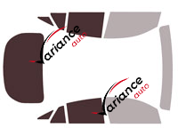 Glazing template - 3/4 kit rear - Mercedes-Benz GLE (2) 5-door Coupé (since 2019) Glazing template - 3/4 kit rear - Mercedes-Benz GLE (2) 5-door Coupé (since 2019)