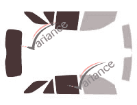 Glazing template - 3/4 rear kit - Mercedes-Benz ML (3) 5-door (2011 - 2015)