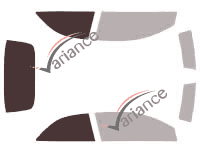 Verglasungsschablone - Kit 3/4 hinten - Mercedes-Benz E-Klasse (4) Cabriolet 2-türig (2010 - 2017)