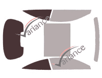 Verglasungsschablone - Kit 3/4 hinten - Mercedes-Benz S-Klasse (5) Coupe 2-türig (2014 - 2021)