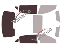 Verglasungsschablone - Kit 3/4 hinten - Mercedes-Benz S-Klasse (5) Mayback Limousine 4-türig (2016 - 2021)