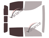 Plantilla de acristalamiento - Kit 3/4 trasero - Mercedes-Benz Clase X (1) Pick Up 4 puertas (2017 - 2021)