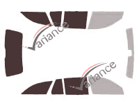 Glazing template - 3/4 rear kit - Mercedes-Benz E-Class (3) Estate 5-door (2003 - 2009)