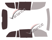 Gabarit vitrage - kit 3/4 arrière - Mercedes-Benz GLS (1) 5 portes (depuis 2020)