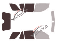 Glazing template - 3/4 rear kit - Mercedes-Benz ML (1) 5-door (1997 - 2005)