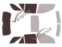 Mascherina per vetri - Kit 3/4 posteriore - Mercedes-Benz ML (2) 5 porte (2005 - 2011)
