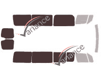 Glazing template - 3/4 rear kit - Volkswagen Crafter (1) Long Van 5 doors (2006 - 2017) Glazing template - 3/4 rear kit - Volkswagen Crafter (1) Long Van 5 doors (2006 - 2017)