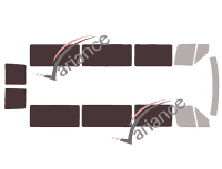Glazing template - 3/4 rear kit - Mercedes-Benz Sprinter (1) Long 5-door (1995 - 2006) Glazing template - 3/4 rear kit - Mercedes-Benz Sprinter (1) Long 5-door (1995 - 2006)